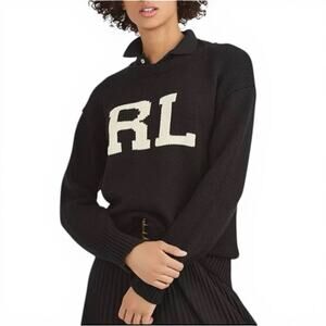 Polo Ralph Lauren RL Navy Crew Neck Sweater Classic Women’s - Small Petite